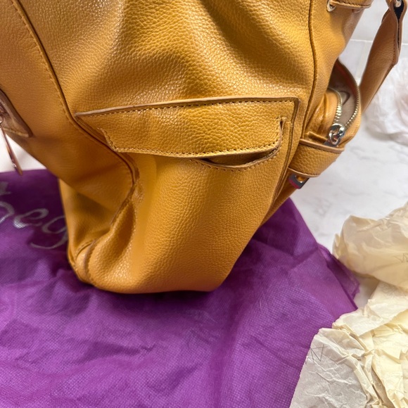 Segolene Paris Hand Bag Good. Mustard Yellow. EUC - Picture 4 of 16